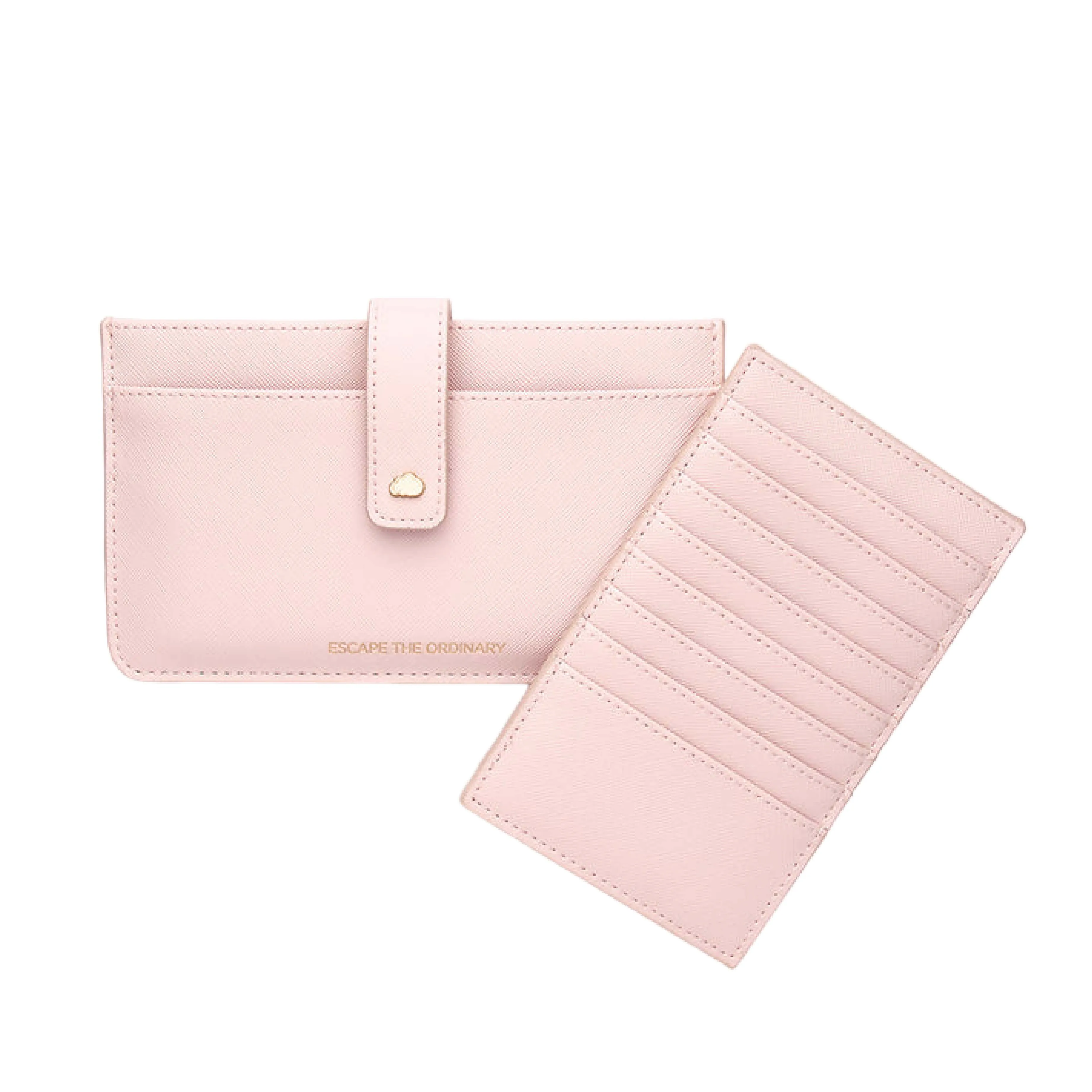 'Escape the Ordinary' Travel Document Wallet | Blush