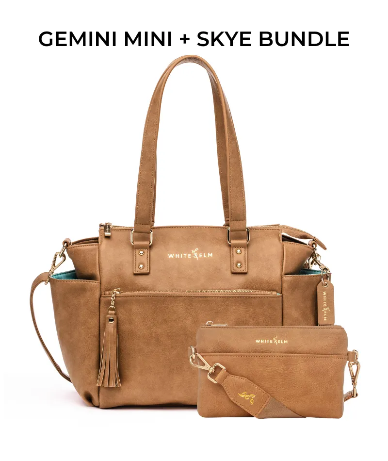 Gemini Mini Convertible Backpack - Almond - [OUTLET FINAL SALE]