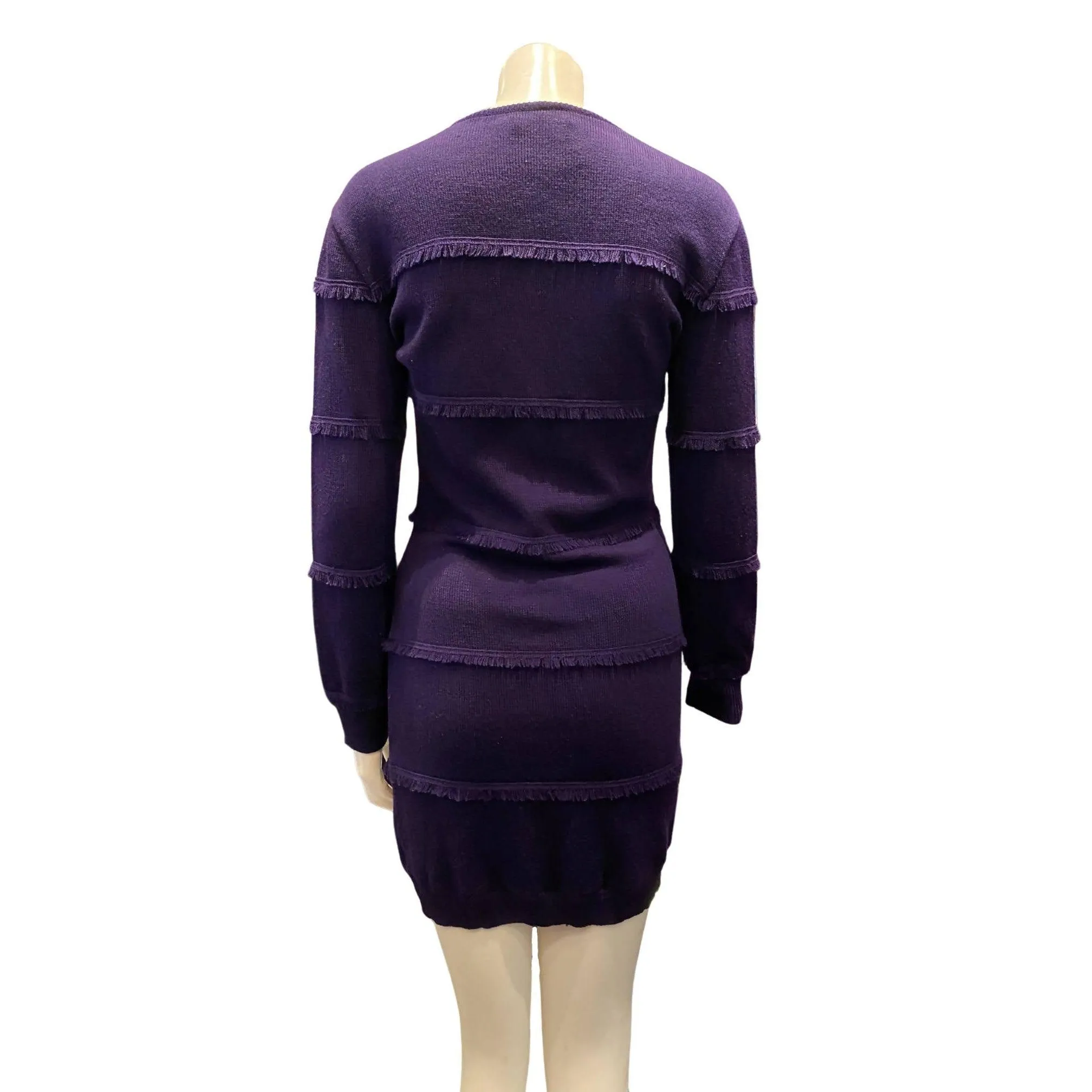 Gianni Versace Purple Wool Dress | M