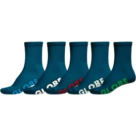 Globe STEALTH CREW SOCK 5 Pack Navy