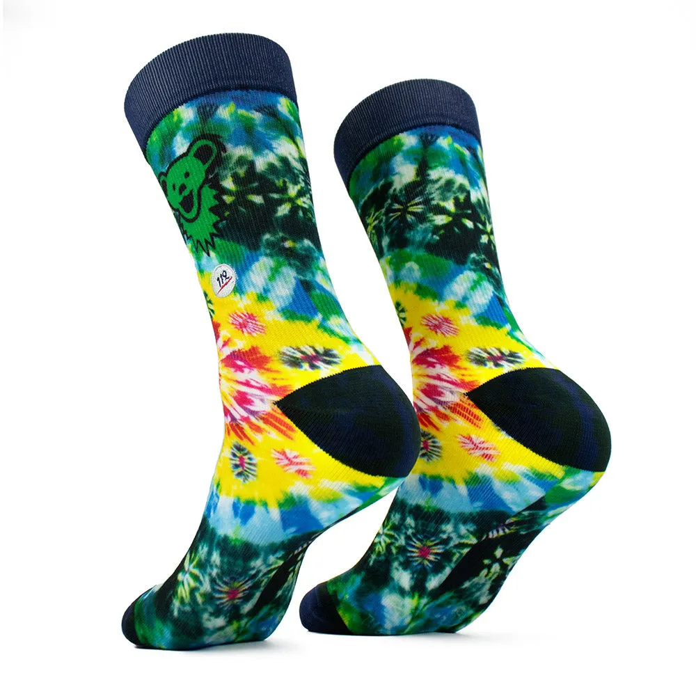 Grateful Dead | Socks | Green Bear Tie Dye