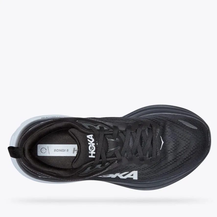 Hoka One One Bondi 8 Wide - Black / White