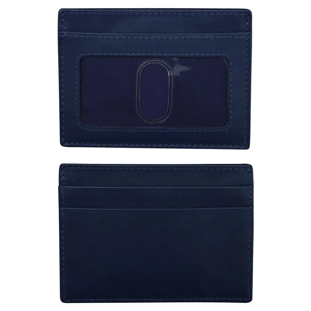 ILI NEW YORK 7201 ID AND CREDIT CARD HOLDER NAVY