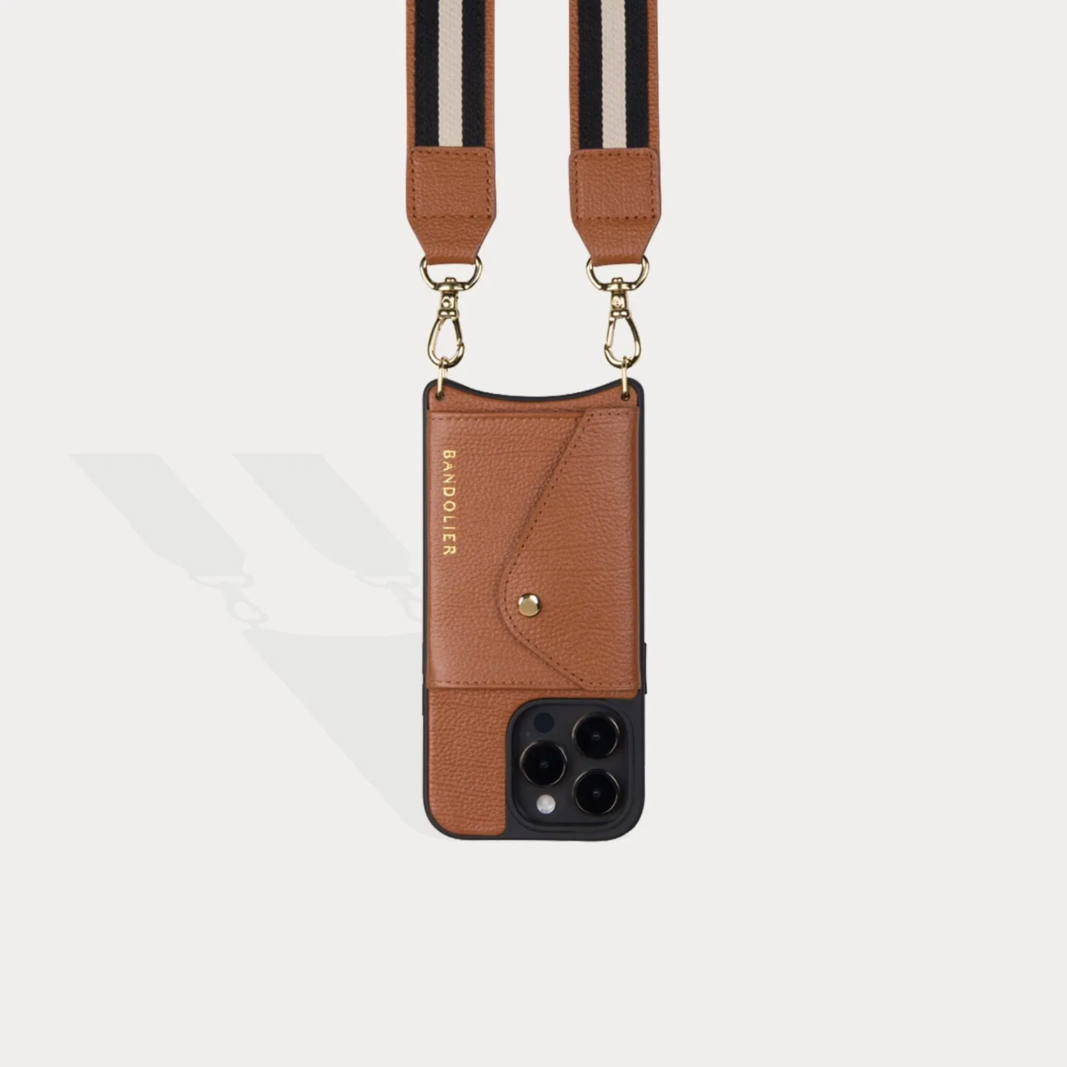 Kimberly Adjustable Crossbody Bandolier - Sienna/Gold