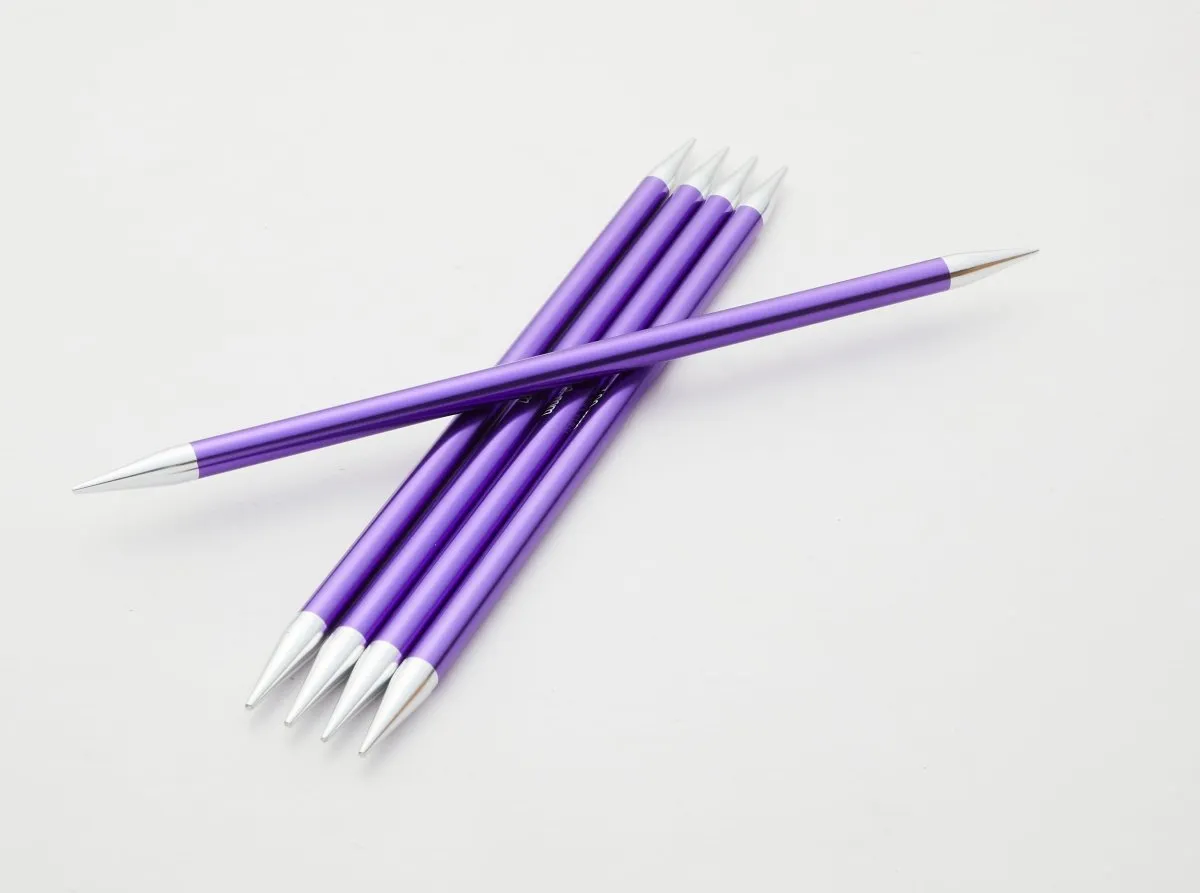 KnitPro Aluminium Zing Double Pointed Needles,  Aluminium Double Ended Knitting Pins