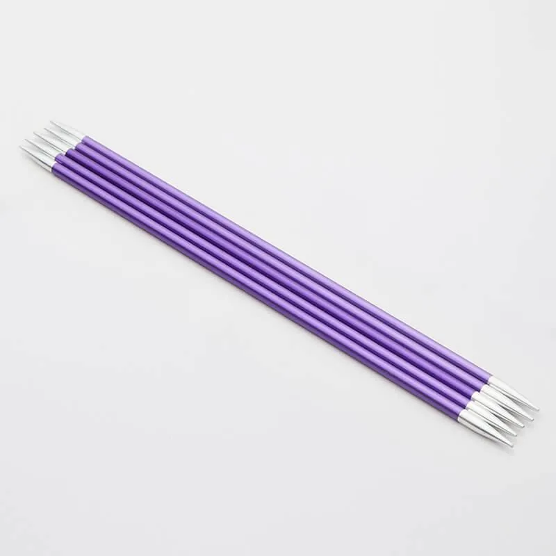 KnitPro Aluminium Zing Double Pointed Needles,  Aluminium Double Ended Knitting Pins