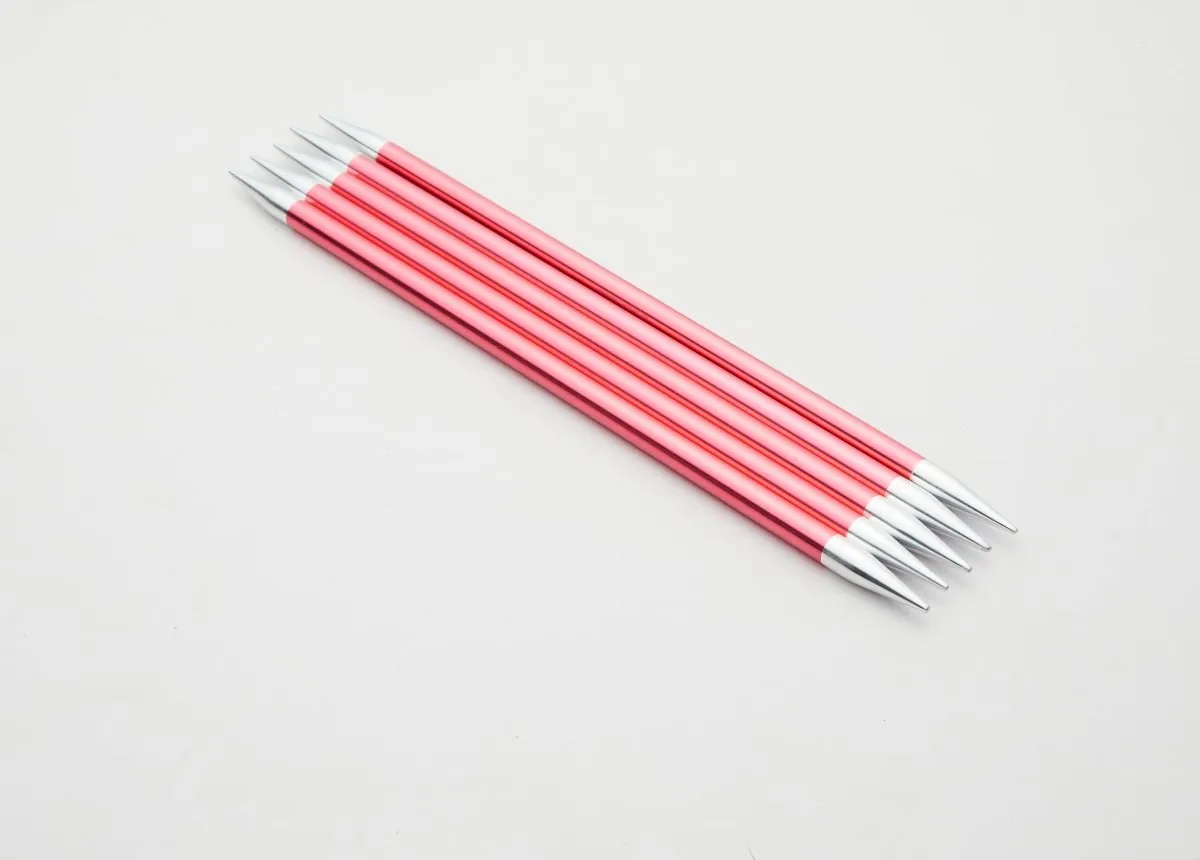 KnitPro Aluminium Zing Double Pointed Needles,  Aluminium Double Ended Knitting Pins