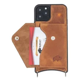 Lara iPhone 11 Pro Crossbody Wallet Case, Golden Brown