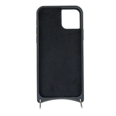 Lara iPhone 11 Pro Crossbody Wallet Case, Pebble Black