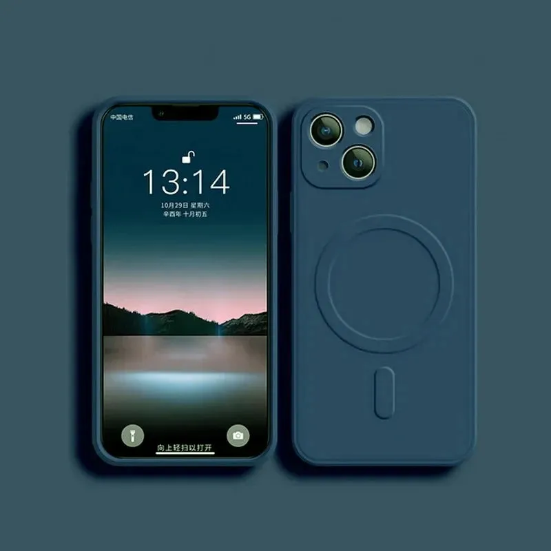 Liquid Silicone Magnetic Case for iPhone