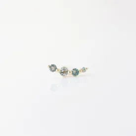 London Blue Topaz Shooting Star Climber Earring