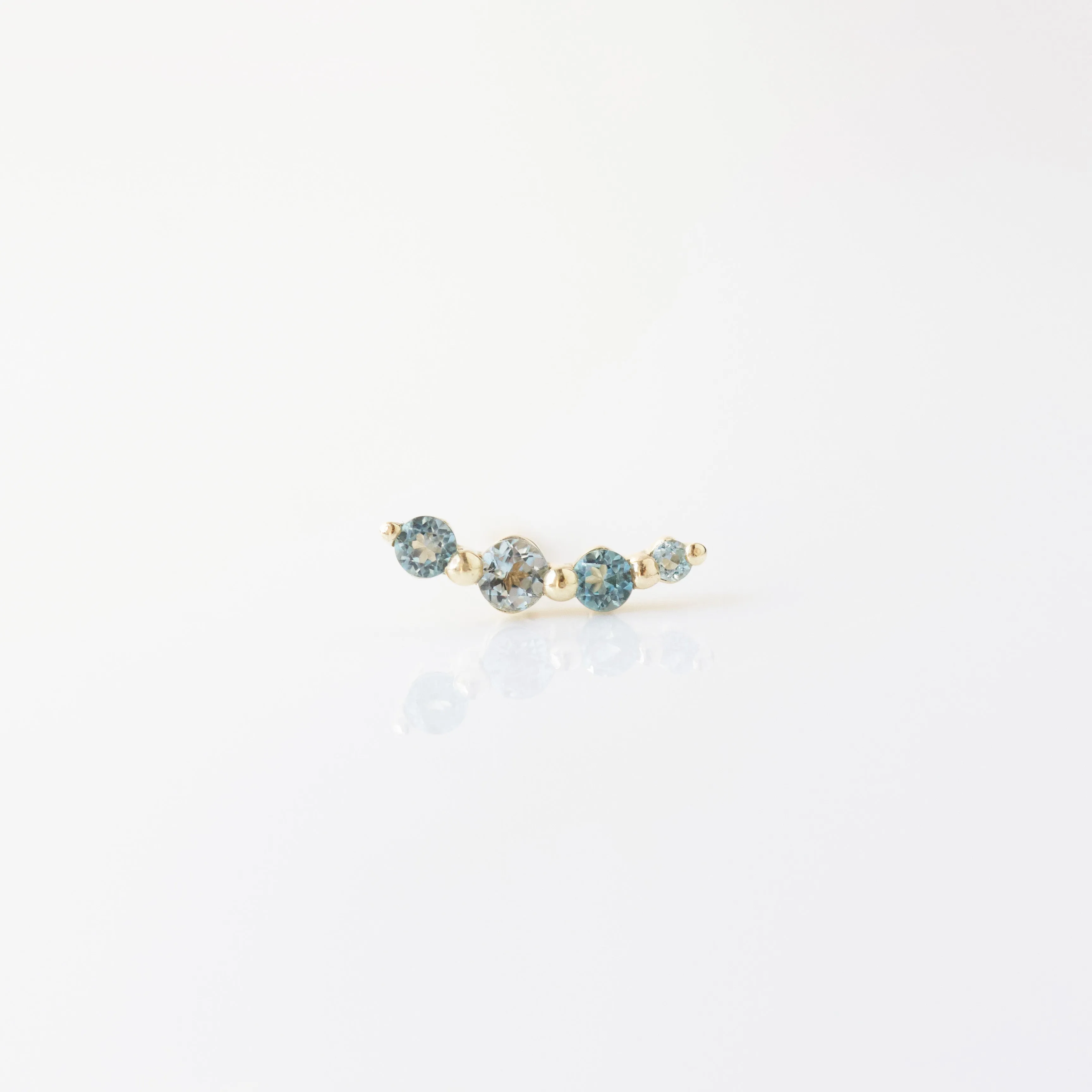 London Blue Topaz Shooting Star Climber Earring