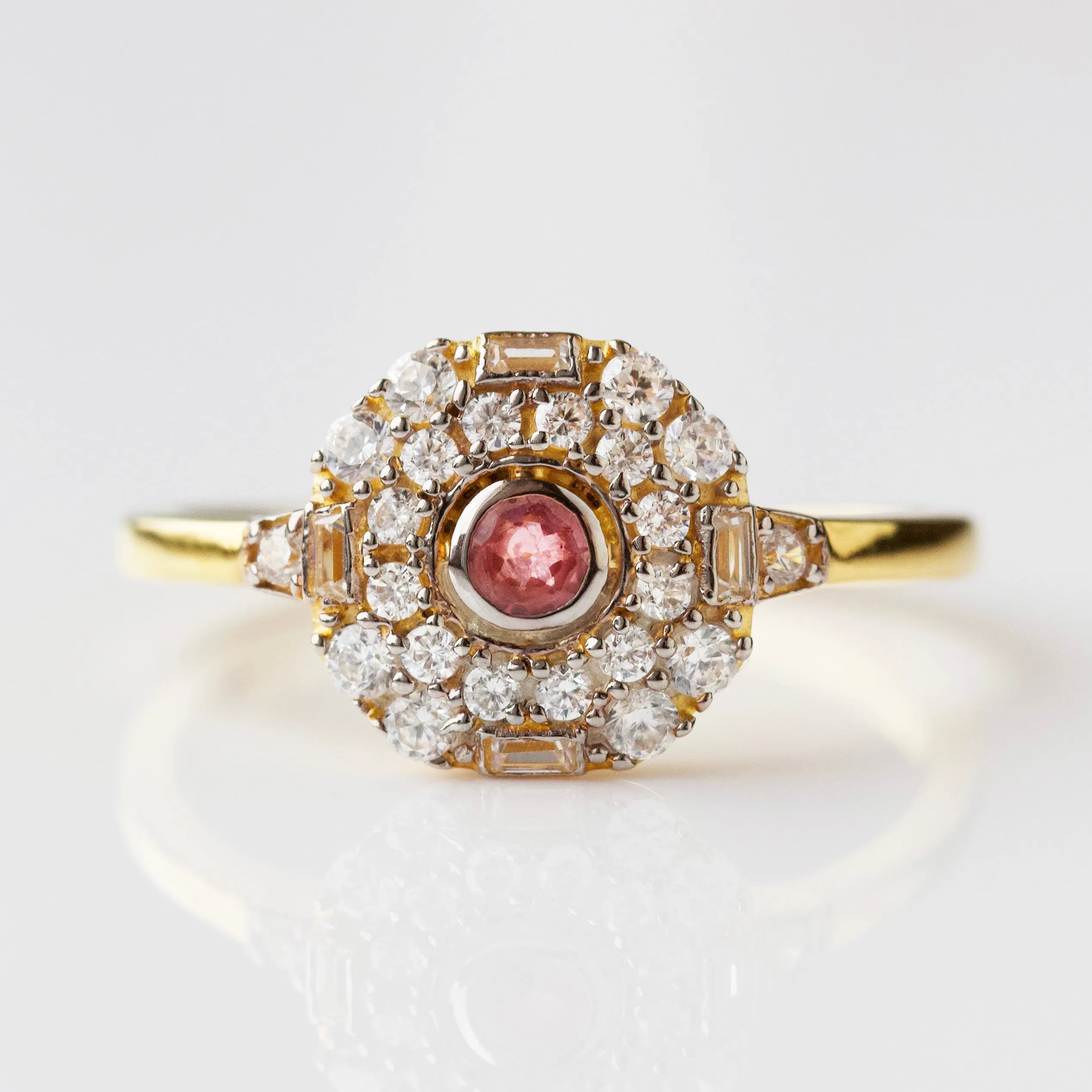 Luella Pink Tourmaline Vintage Ring