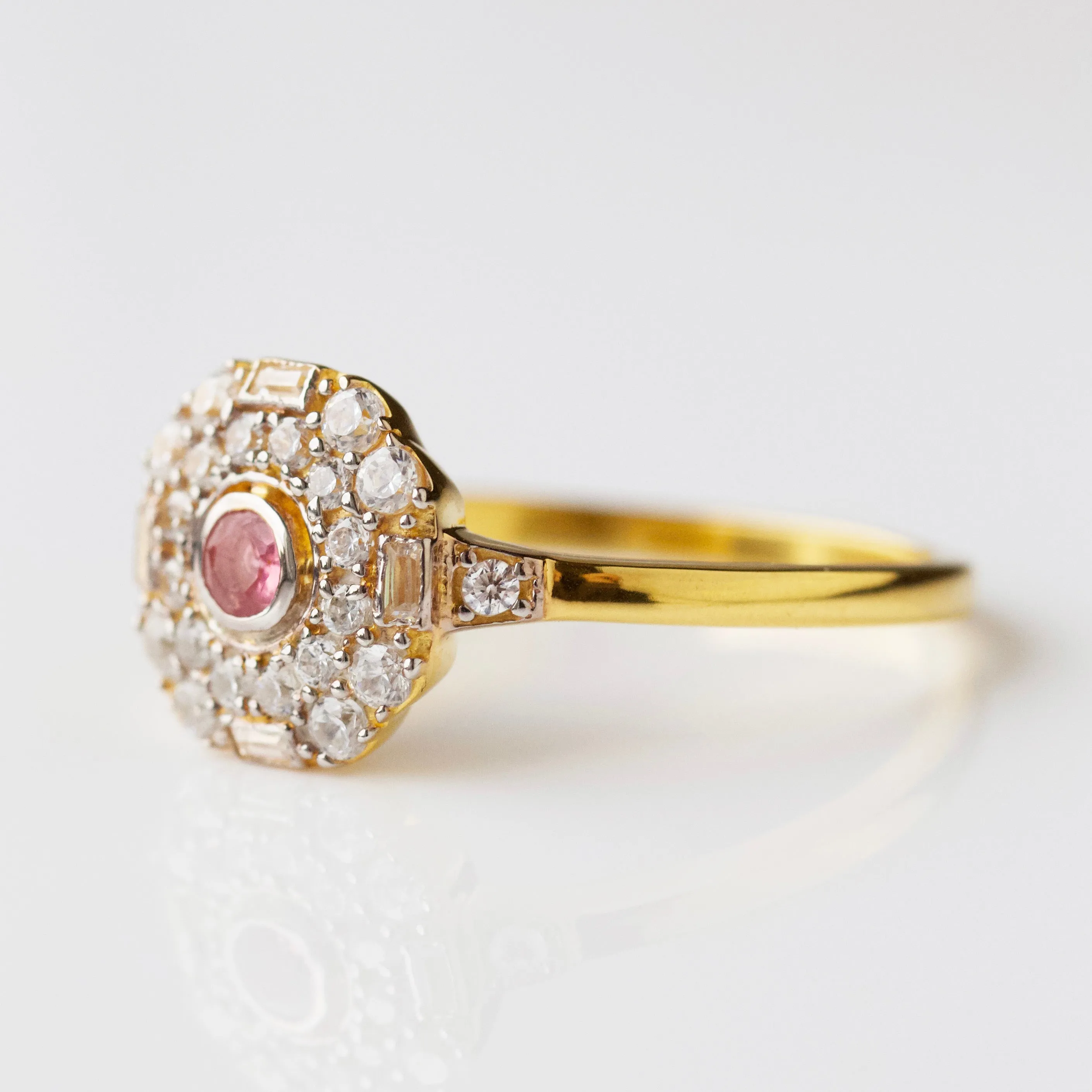 Luella Pink Tourmaline Vintage Ring