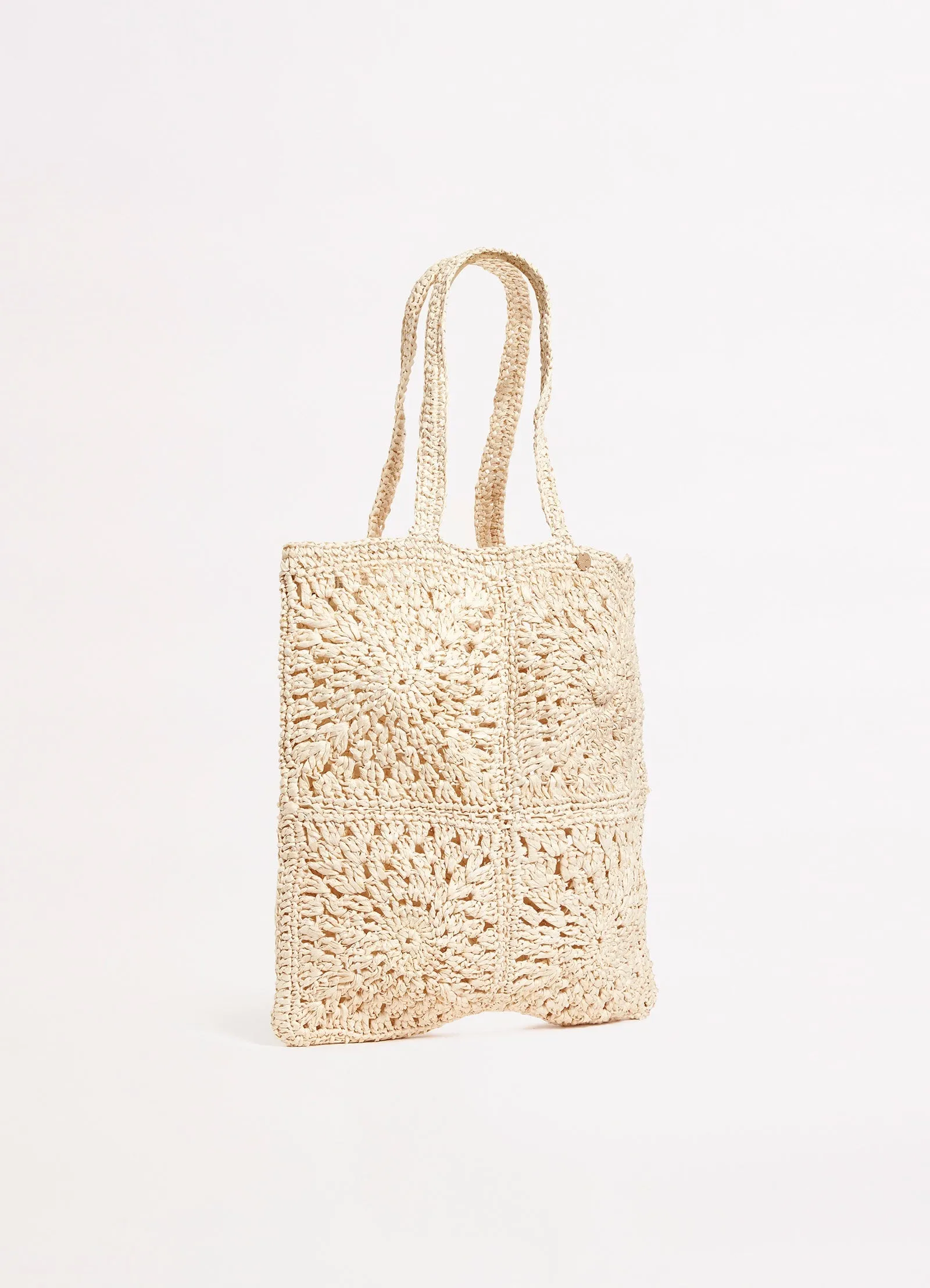 Mandalay Crochet Tote - Natural