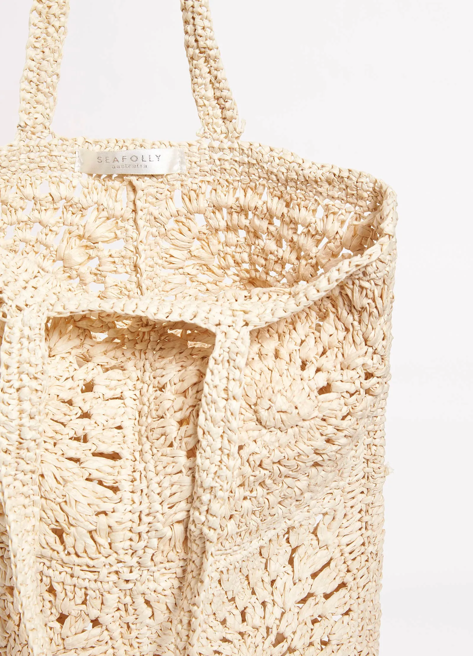 Mandalay Crochet Tote - Natural