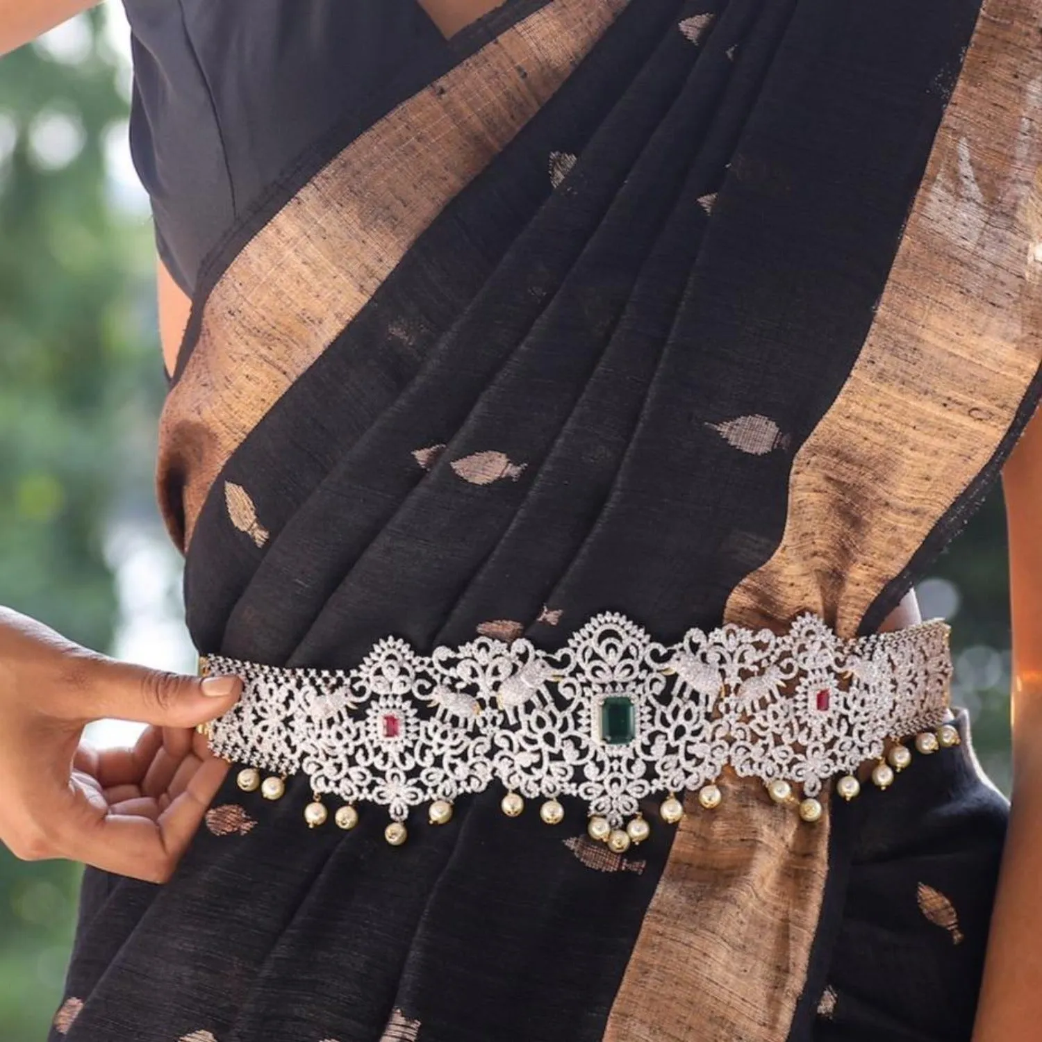 Menaha Nakshatra CZ Waist Band