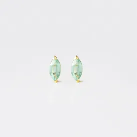 Mint Kyanite Marquise Stud Earrings