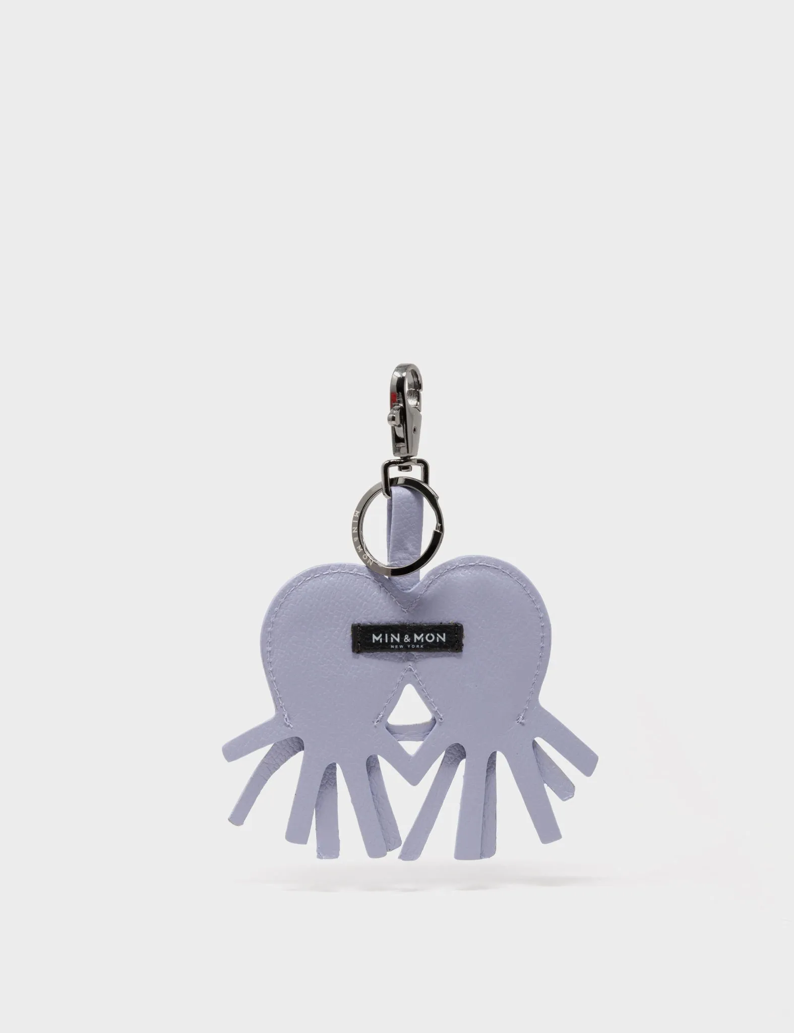 Octotwins Charm - Icelandic Blue Leather Keychain