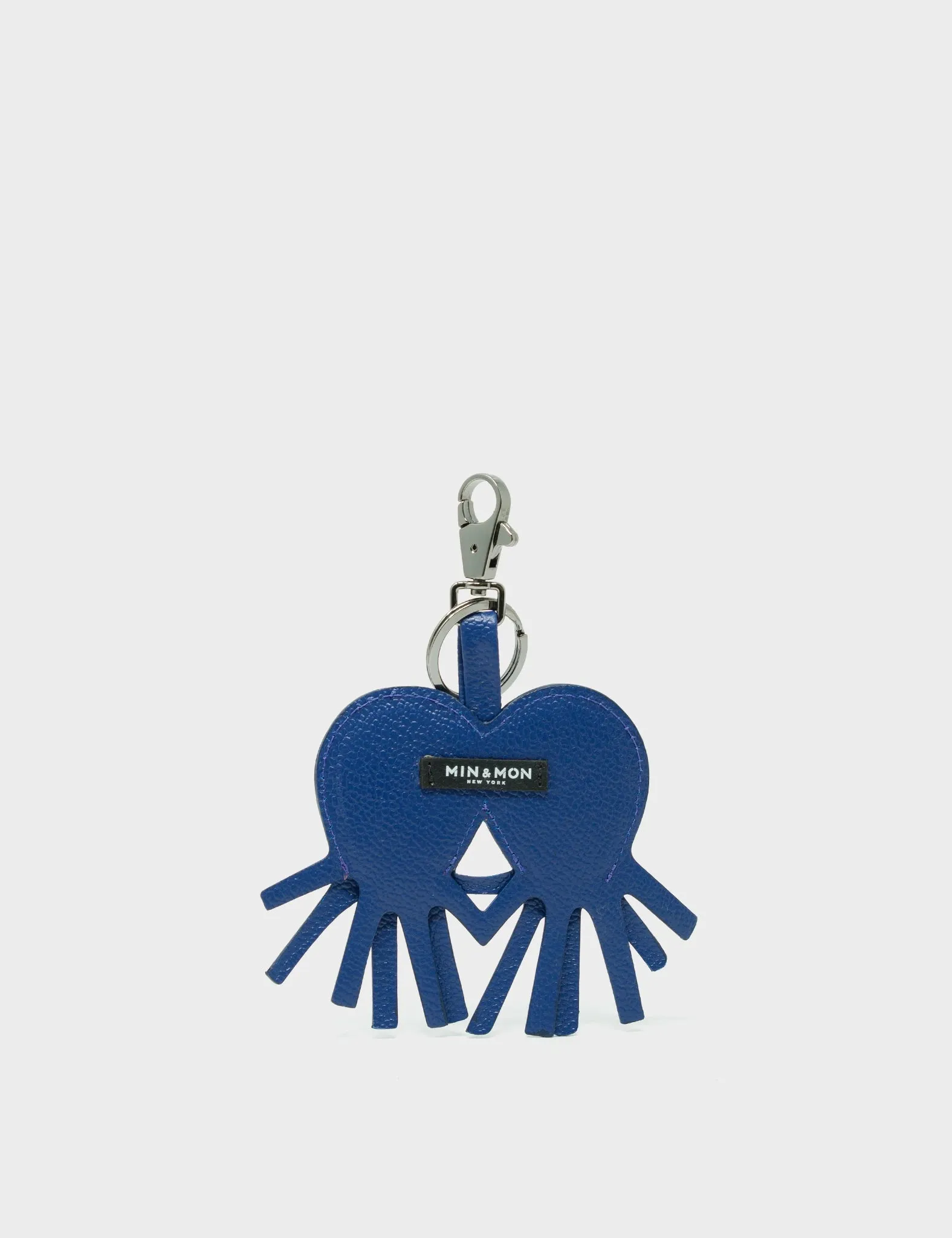 Octotwins Charm - Royal Blue Leather Keychain