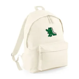 Other Side Store 'Crocs' Embroidered Backpack - Ecru