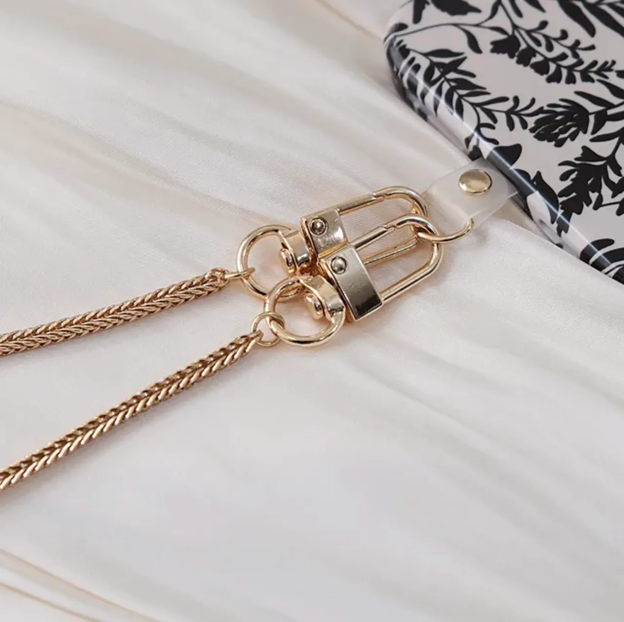 Pacific Gold Plated Phone Crossbody Lanyard