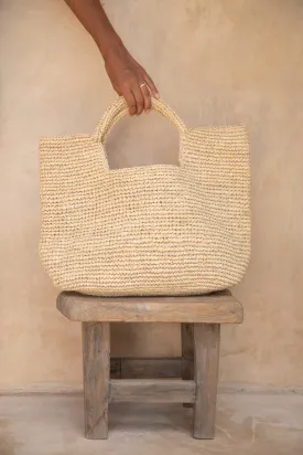 PEACE OF MIND WEAVE BAG - NATURAL