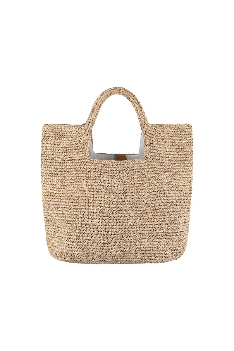 PEACE OF MIND WEAVE BAG - NATURAL