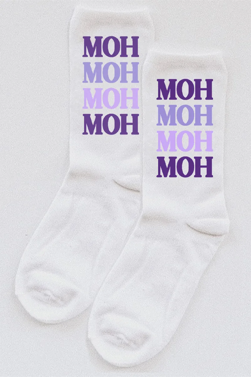 Purple Palette socks - choose your text!