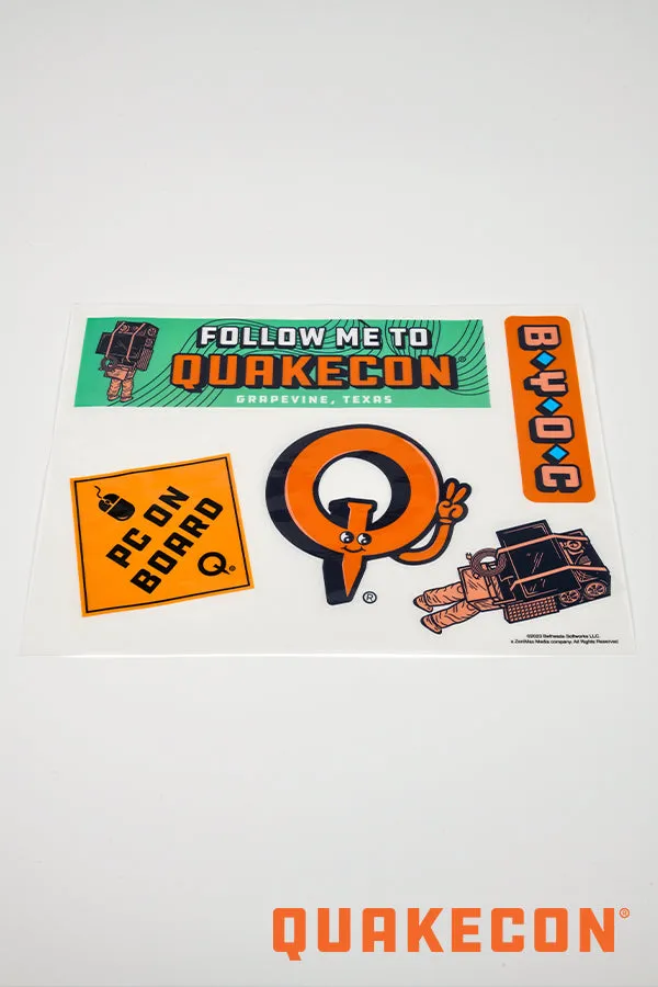 QuakeCon Decal Sheet