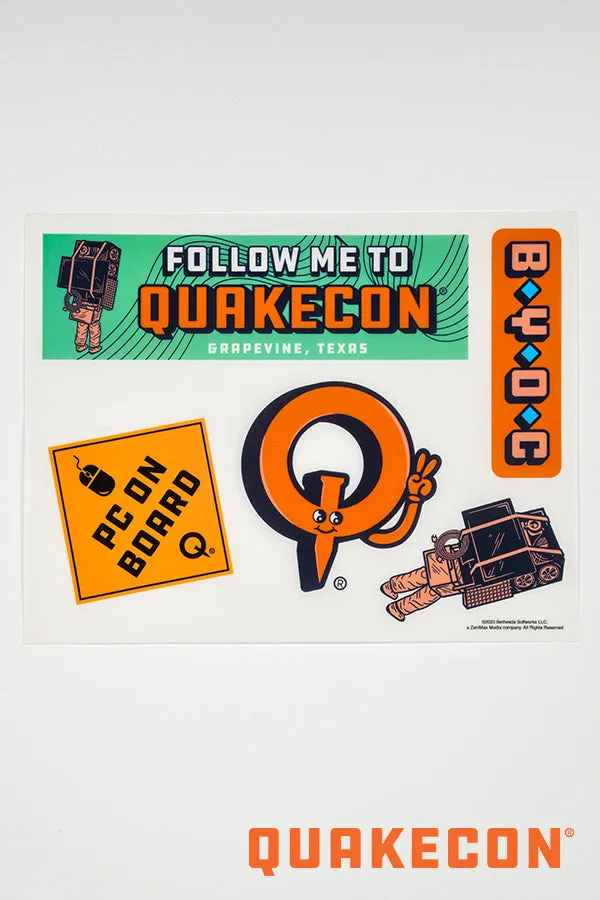 QuakeCon Decal Sheet