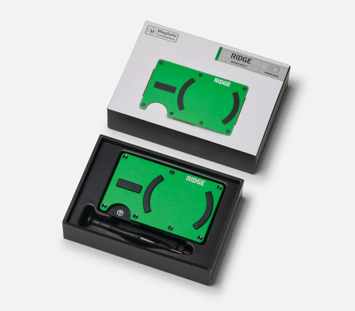 Voodoo Green Ridge Wallet with MagSafe Compatibility - Premium Quality