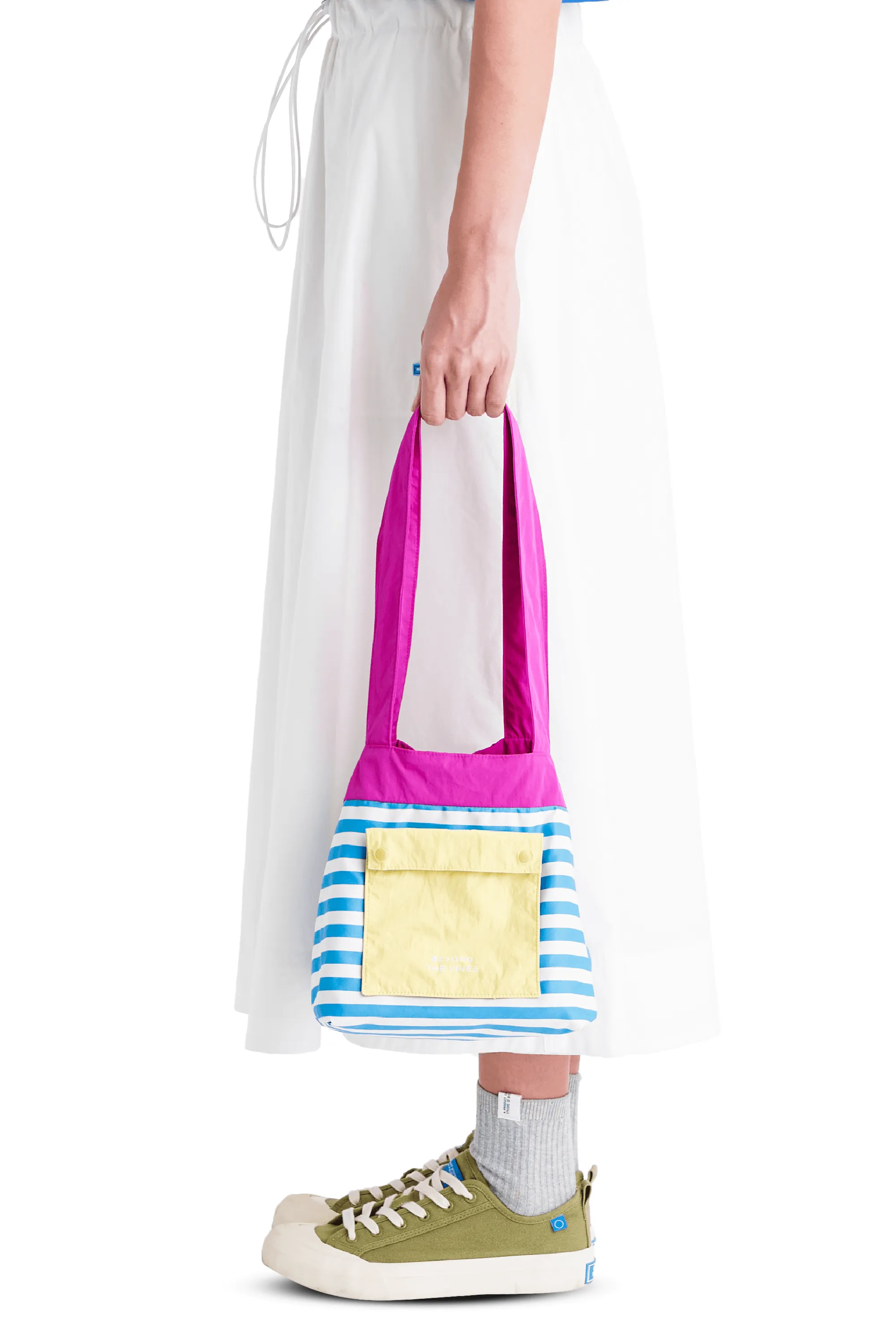 Striped Mini Reversible Bag