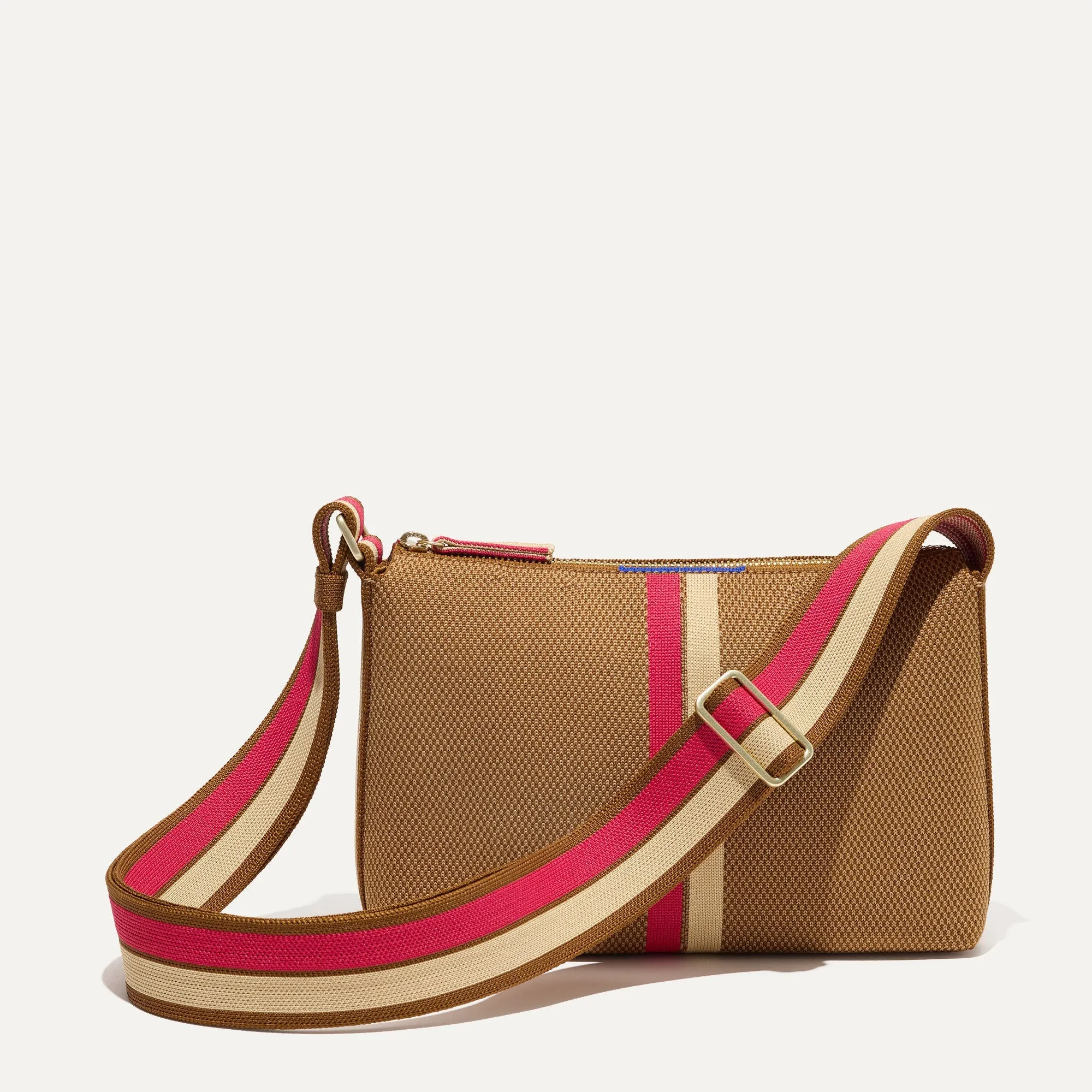 The Casual Crossbody - Hazelnut Stripe