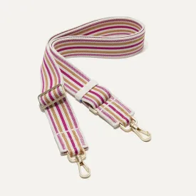 The Crossbody Strap - Fuchsia Stripe