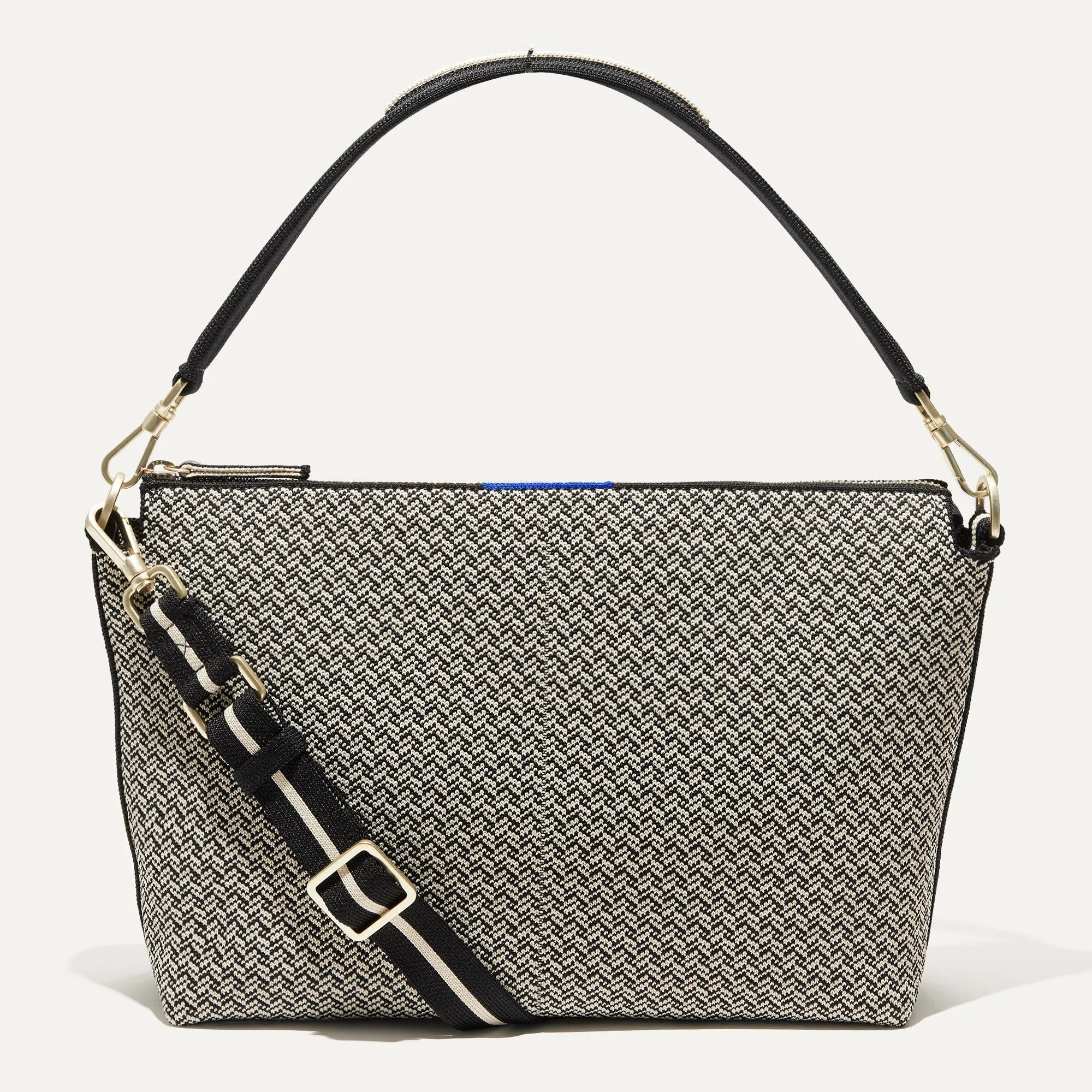 The Daily Crossbody - Black Mist Herringbone