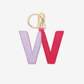 The SABRÉMOJI™ Alphabet Charm W - Fuchsia Lavender